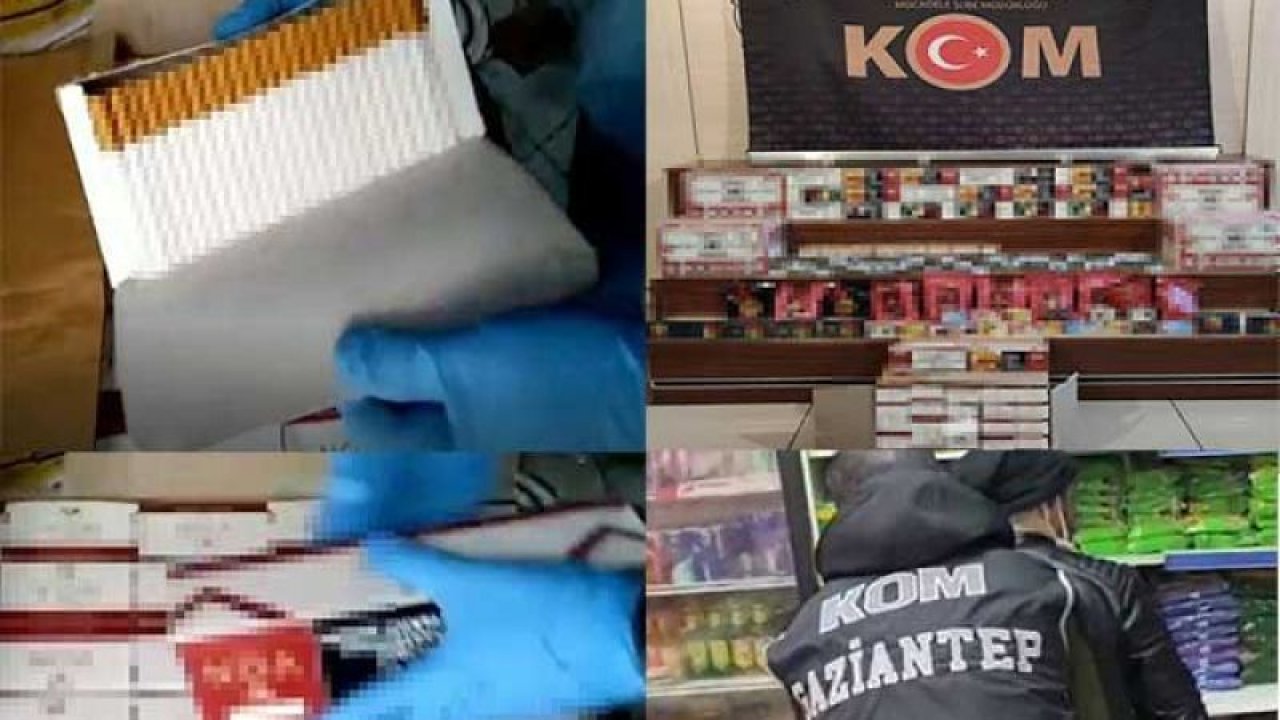 Gaziantep’te 843 paket gümrük kaçağı sigara ele geçirildi