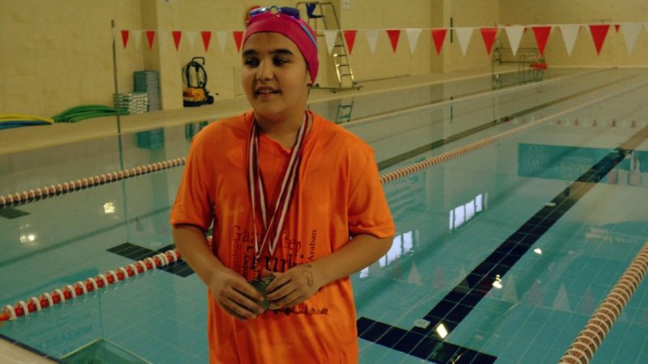 Gaziantepli 10 yaşındaki paralimpik yüzücünün gözü milli takımda