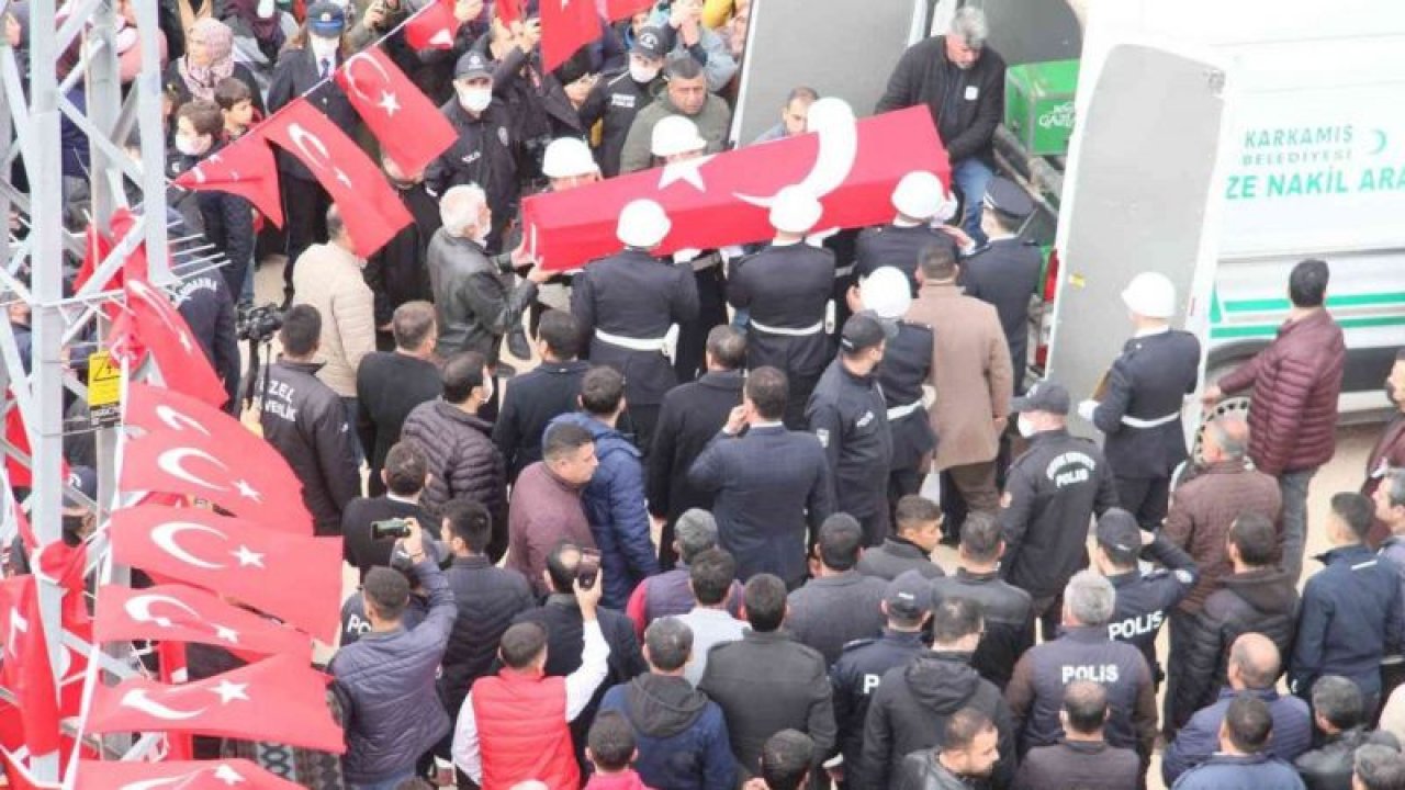 Şehit polis memuru memleketi Gaziantep’te gözyaşlarıyla defnedildi
