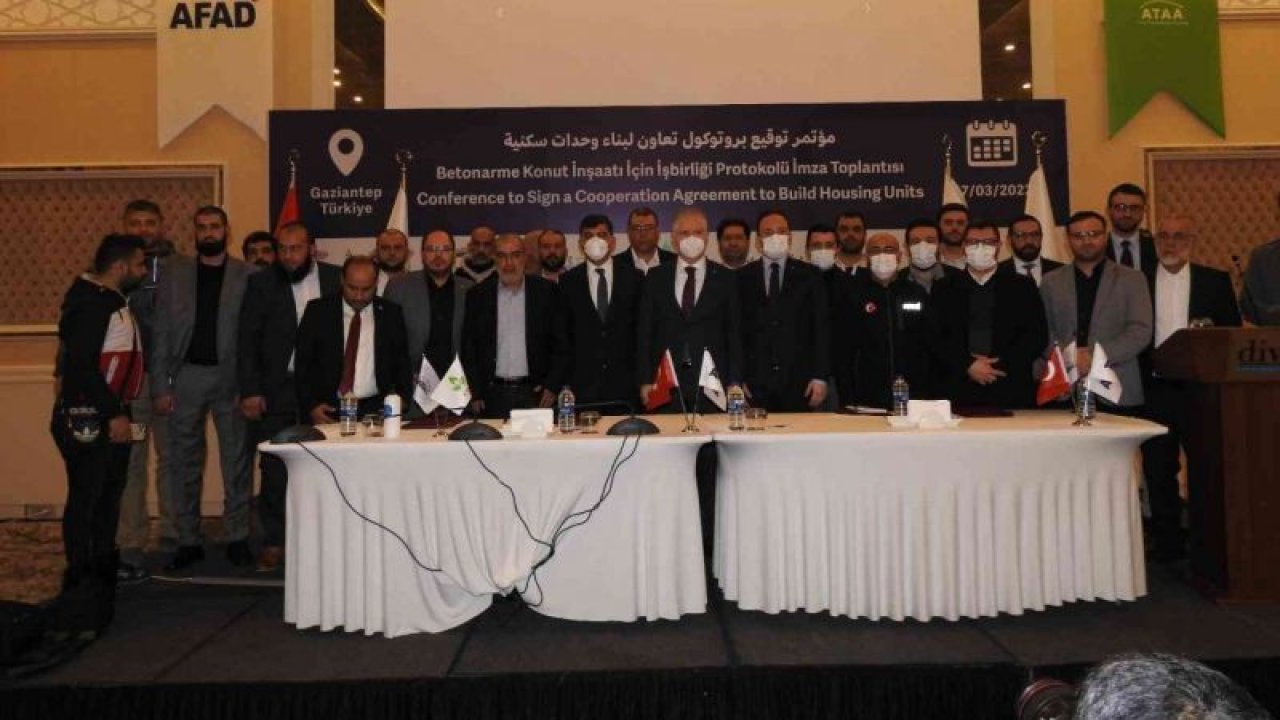 Gaziantep Valiliği Protokol İmzaladı!Suriye’nin kuzeyinde 4.500 konutluk dev proje start alıyor