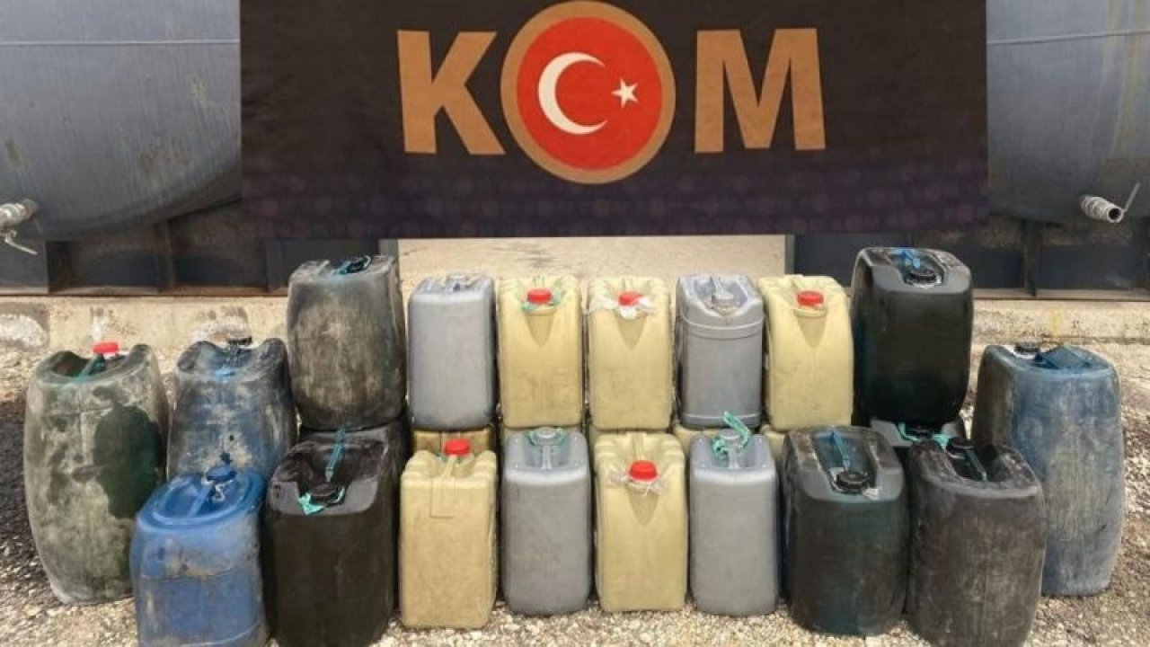 Gaziantep’te 620 litre kaçak akaryakıt ele geçirildi