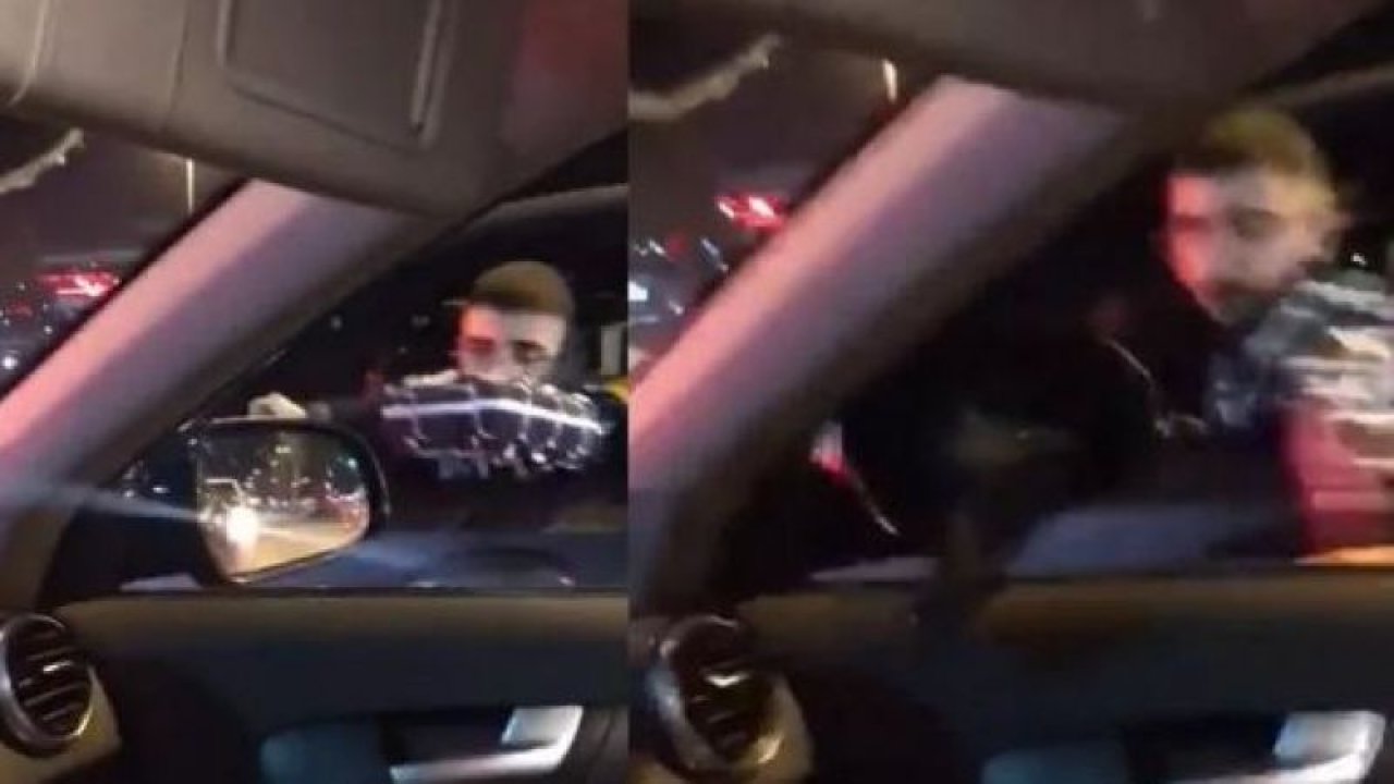 Arabada bebeği olan kadın sürücüye saldırıp aynasını kıran maganda kamerada...Sosyal medyada tepki çeken görüntü , ifadesi ortaya çıktı