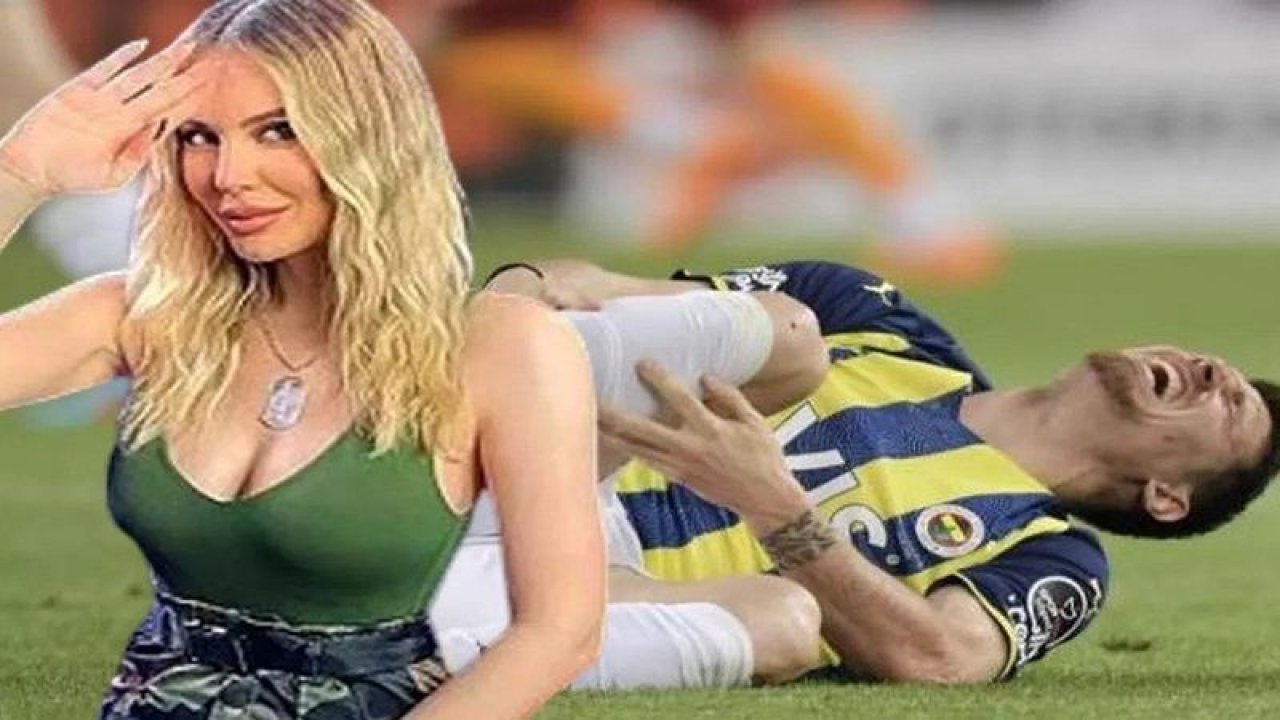 Hande Sarıoğlu Fenerbahçe'nin, Galatasaray'ı 2-0  yendiği maçtaki  Mert Hakan Yandaş taklidi ortalığı salladı