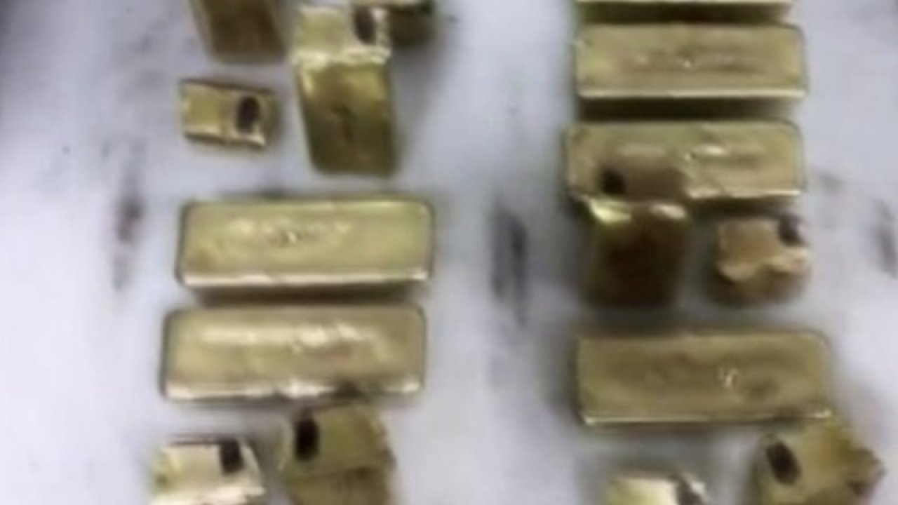 Gaziantep'te 10 sahte külçe altın ele geçirildi