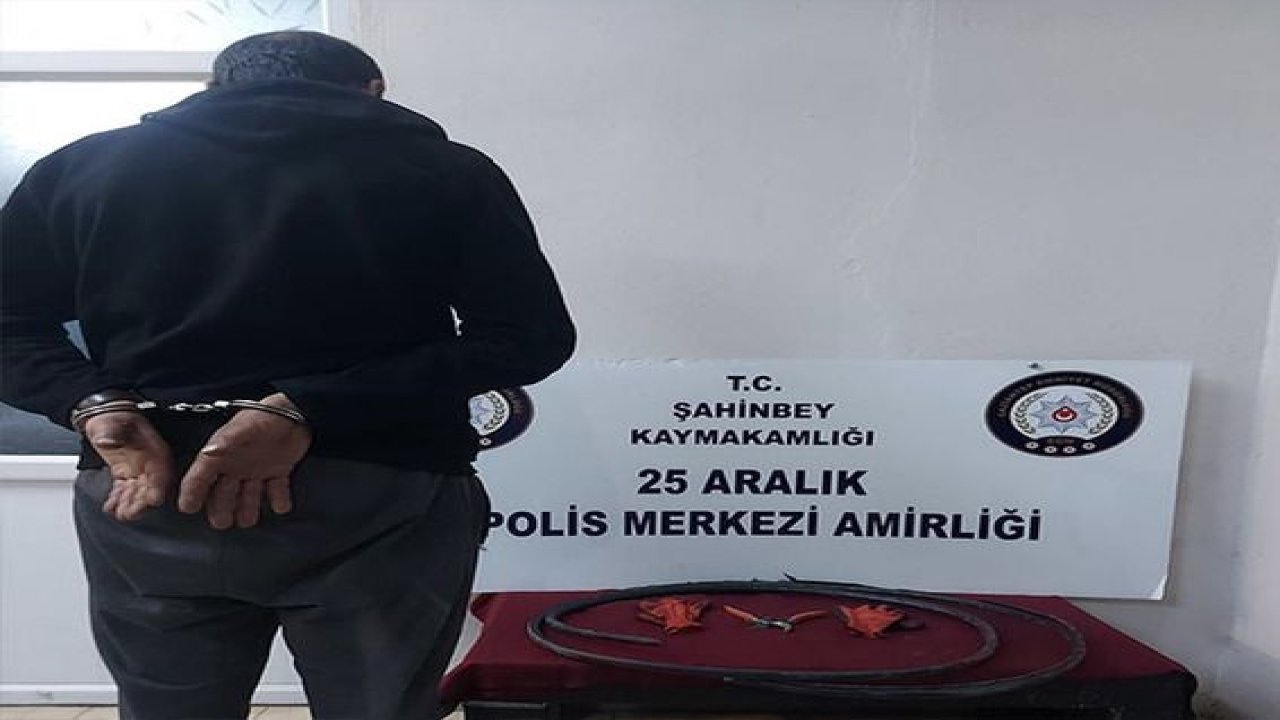 Gaziantep'te hırsızlık zanlısı kişi bekçiler tarafından suçüstü yakalandı