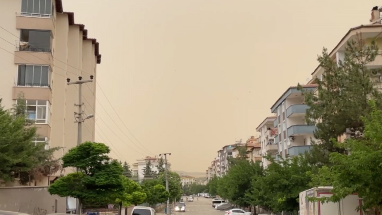 Gaziantep'te toz taşıma etkisini sürdürmeye devam ediyor! Şanlıurfa ve Kilis'te de hayatı olumsuz etkiliyor