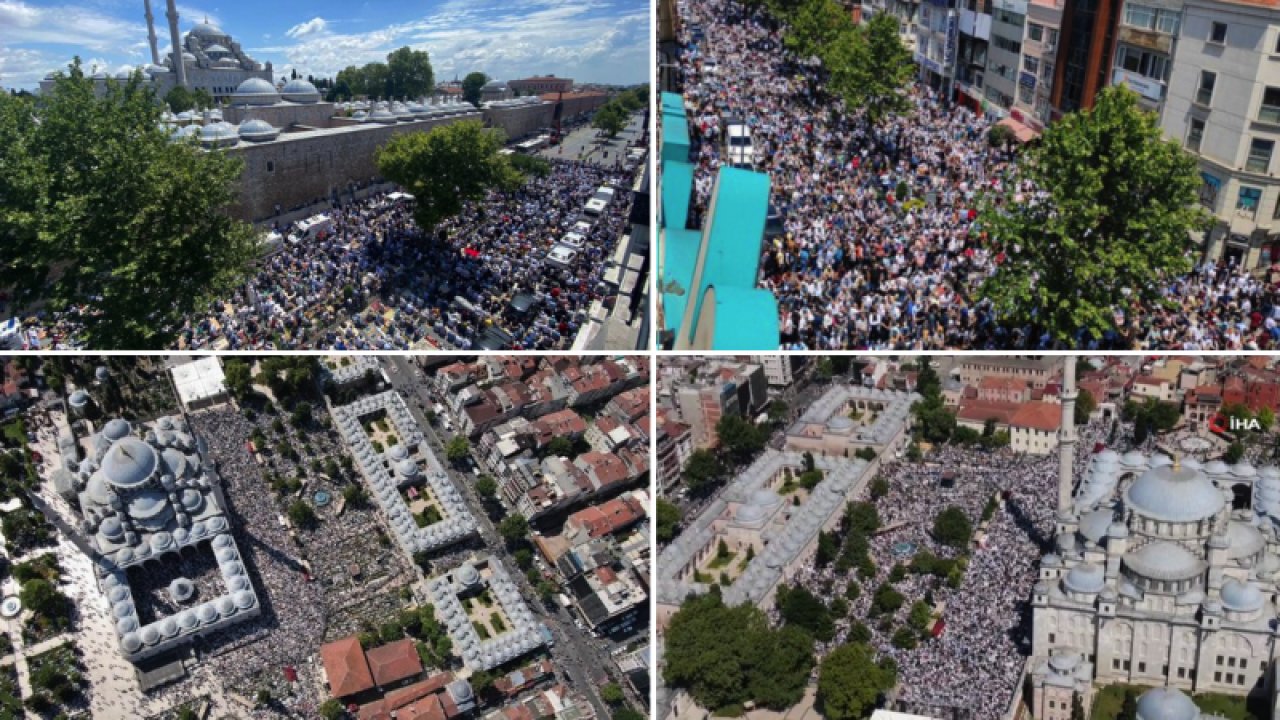 Mahmut Ustaosmanoğlu son yolculuğuna uğurlanıyor...Mahmut Efendi'nin cenazesine binlerce kişi katıldı