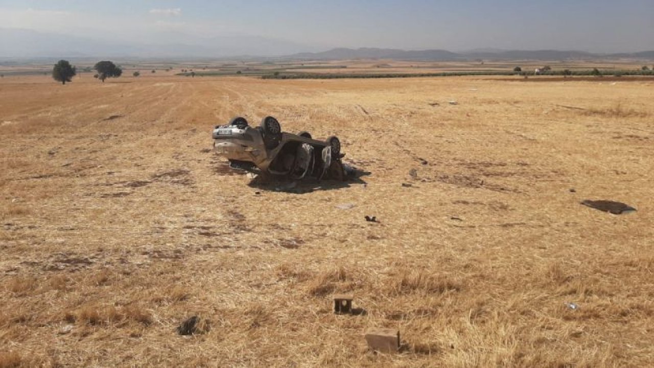 Gaziantep'te Feci Kaza! Gaziantep'te otomobil devrildi, 7 kişi yaralandı