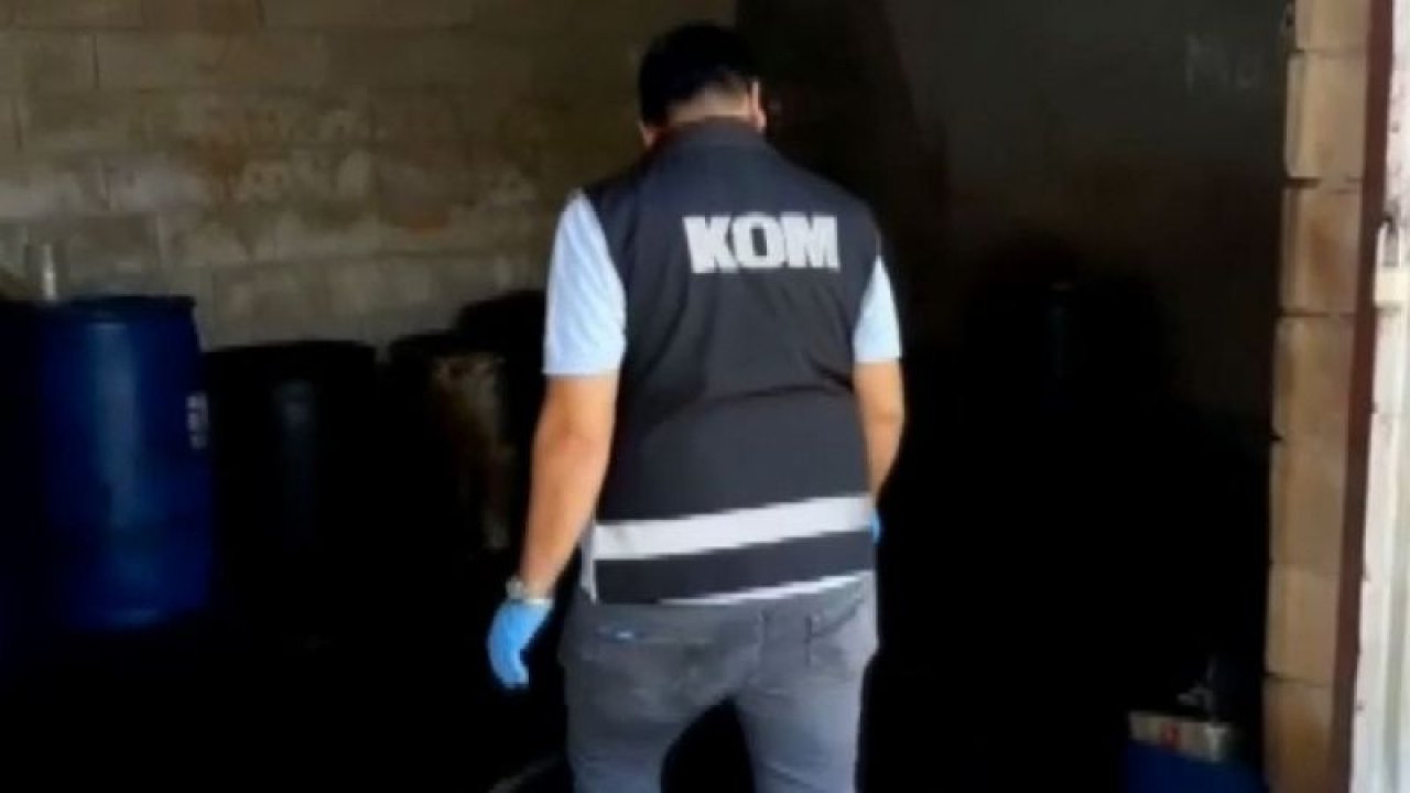 Gaziantep’te bin 550 litre kaçak akaryakıt ele geçirildi