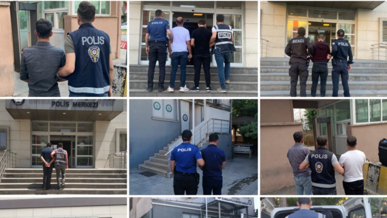 Gaziantep polisinin yaptığı operasyonlarda çeşitli suçlardan aranan 846 şüpheliden,170’i tutuklandı