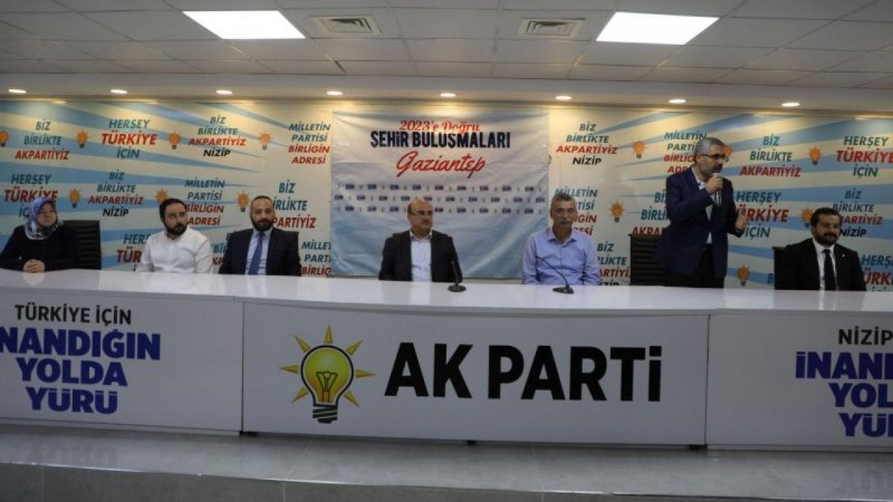 AK Parti Kahramanmaraş Milletvekili Güvenç Gaziantep'in Nizip ilçesinde temaslarda bulundu