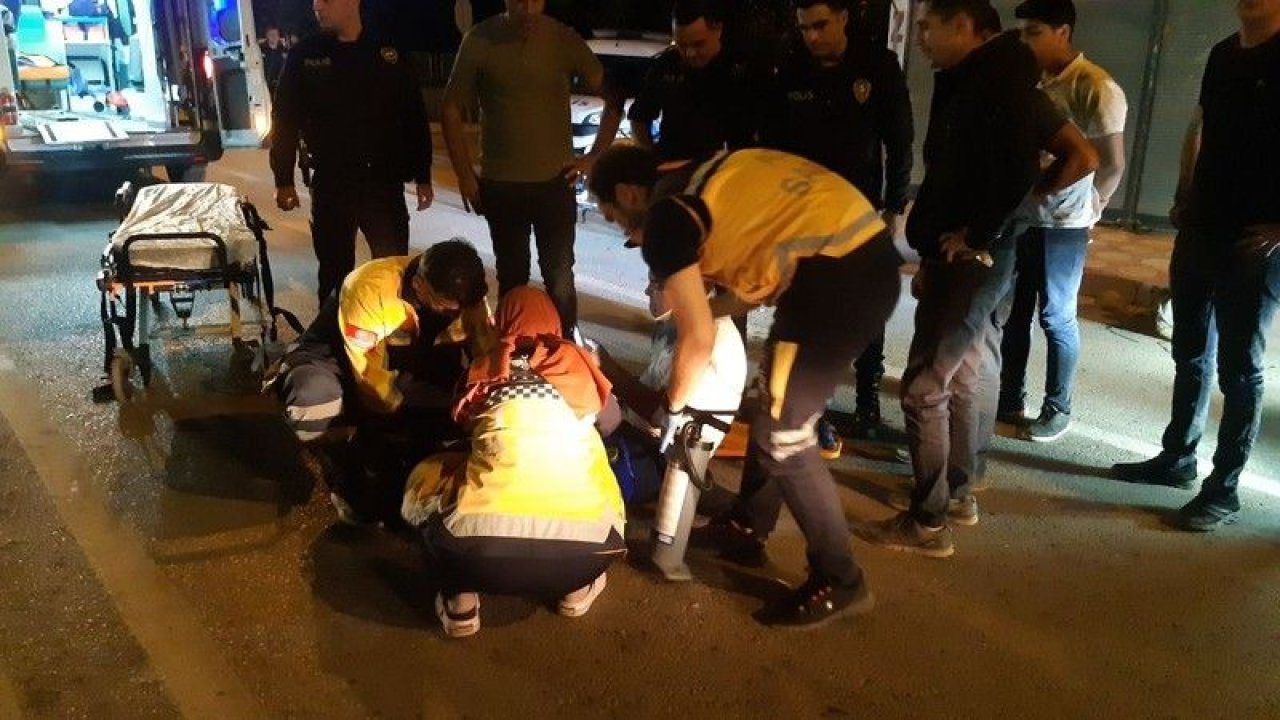 Gaziantep'te motosikletin çarptığı yaralı, telefonu elinden bırakmadı
