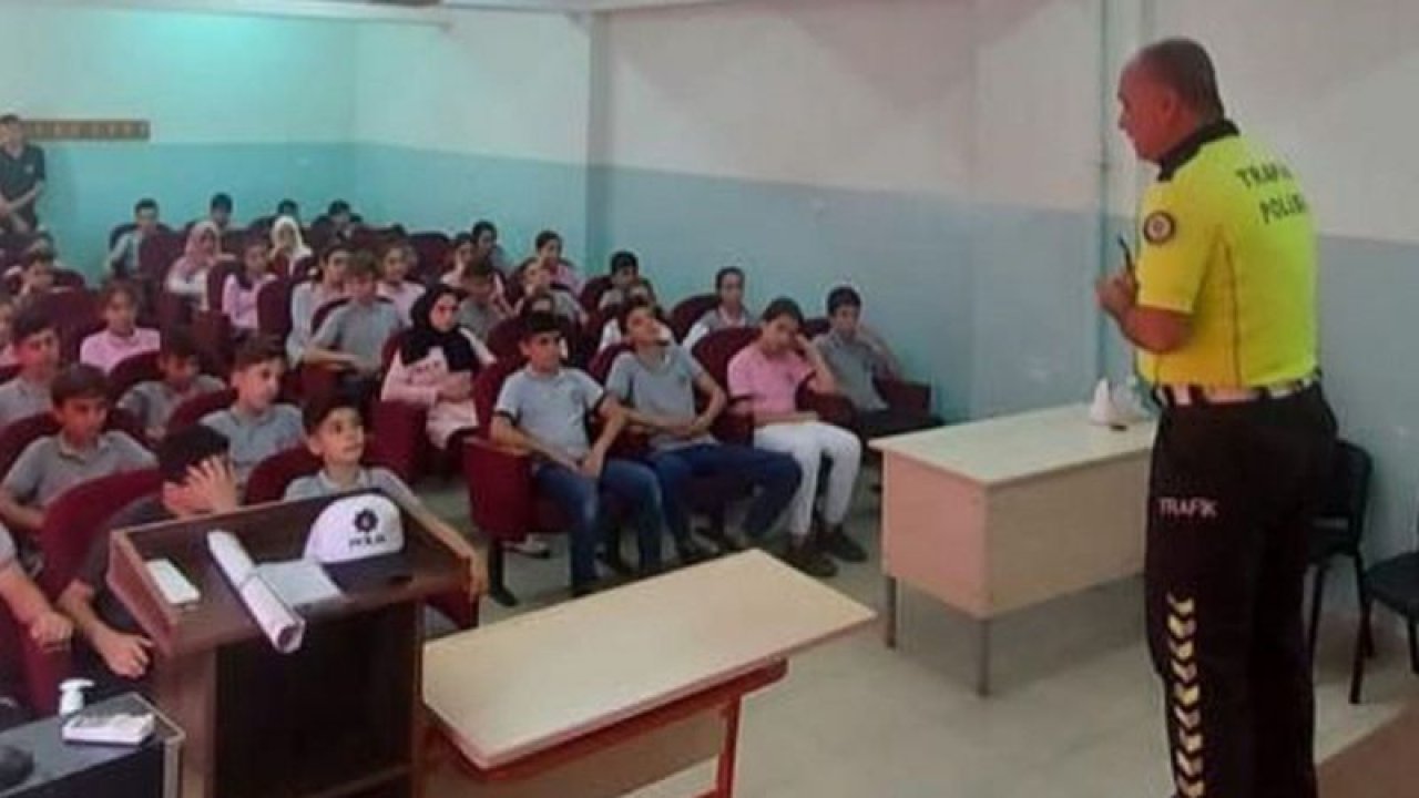 Gaziantep'te öğrencilere trafik eğitimi