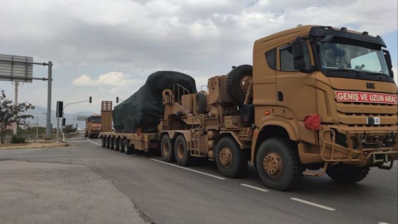 Gaziantep'ten Suriye’nin kuzeyine tank, zırhlı araç ve mühimmat sevkiyatı yapılıyor