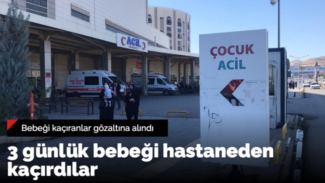 3 günlük bebeği hastaneden kaçırdılar...Komşu ilde ŞOK OLAY... O Anlar Kamerada