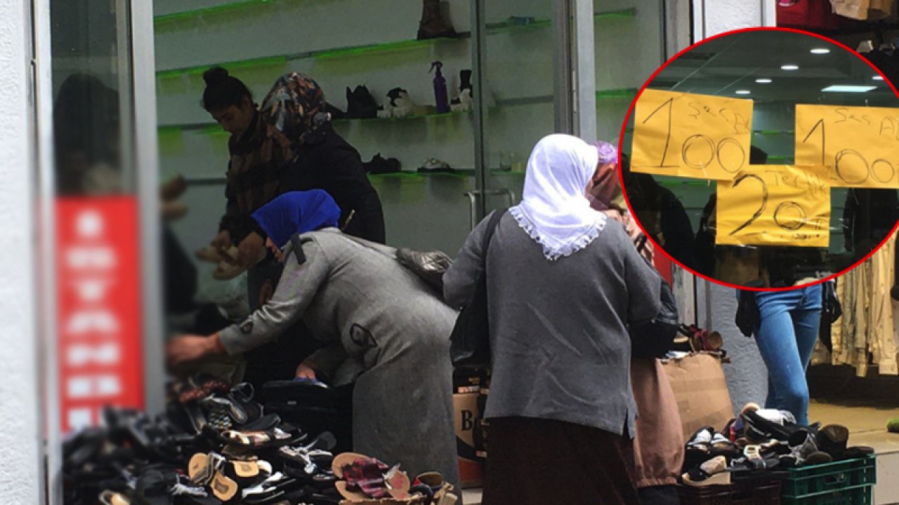 Gaziantep'te Ucuz Ayakkabı Kampanyasına Vatandaşlar akın etti