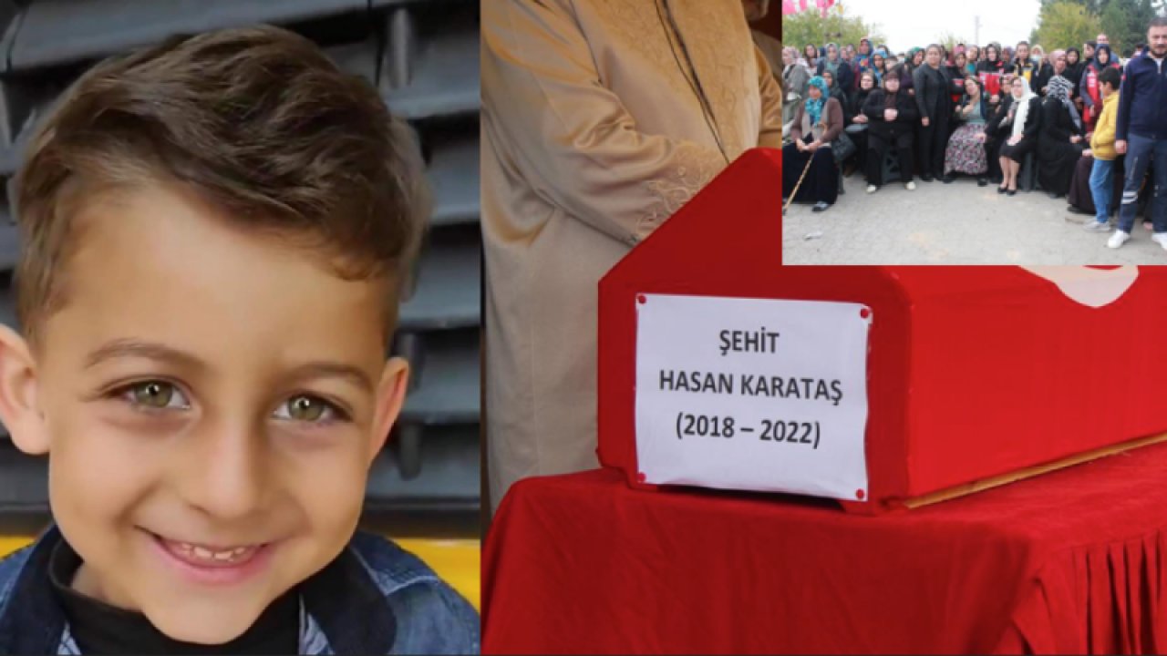 Gaziantep'in Karkamış İlçesinde Göz yaşları 5 yaşındaki şehit Hasan için döküldü!  Roketli saldırıda hayatını kaybeden 5 yaşındaki Hasan Karataş son yolculuğuna uğurlandı