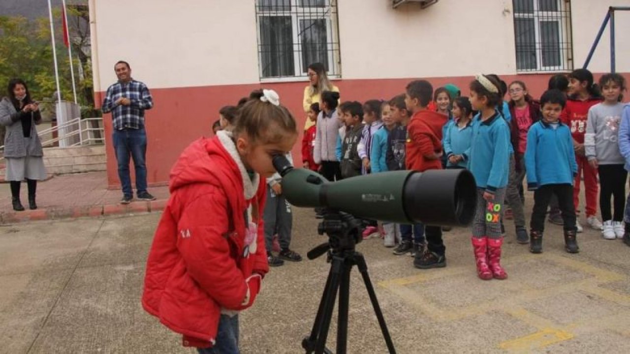 İslahiye'de öğrenciler kuş gözlemi yaptı