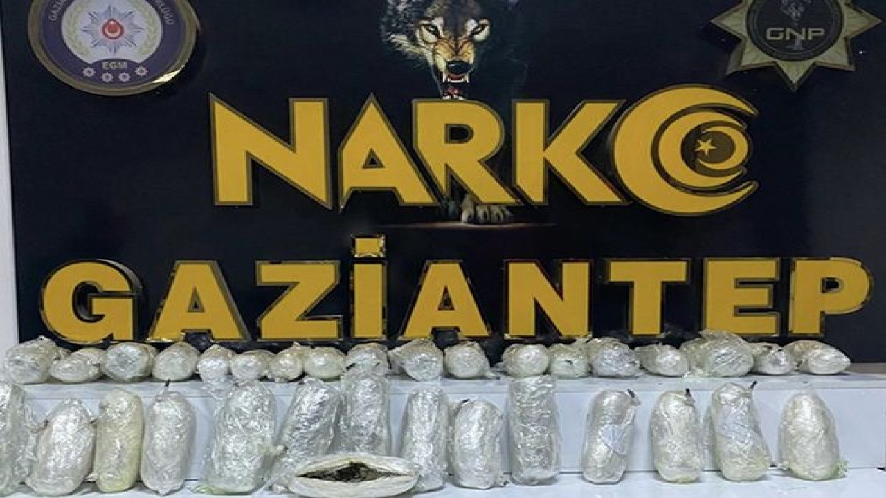 Gaziantep'te dev uyuşturucu operasyonu...9 kilo 770 gram uyuşturcu ele geçirildi