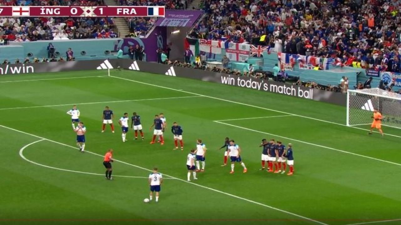 Fransa İlk Golü Buldu! İngiltere 0-1 Fransa