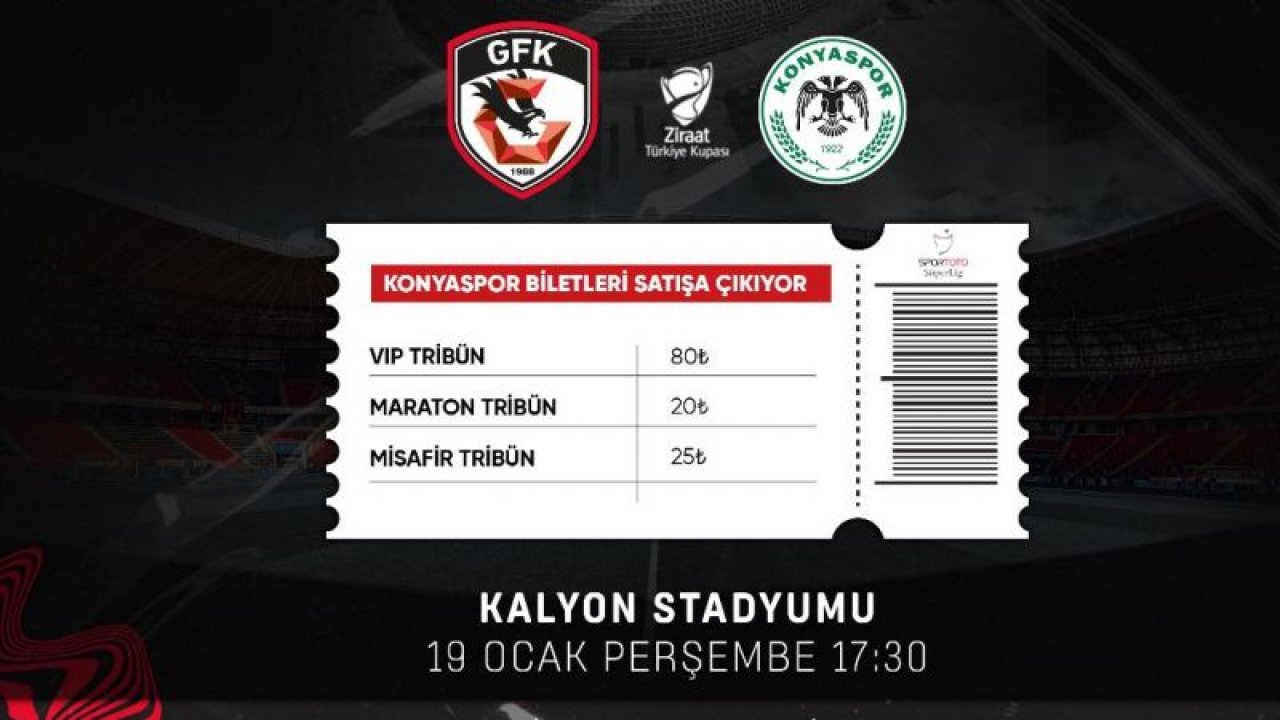 Gaziantep FK’da biletler satışta