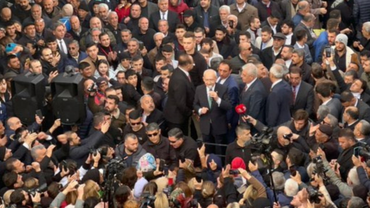 CHP Genel Başkanı Kılıçdaroğlu'nun Gaziantep'teki esnaf gezisi mitinge dönüştü