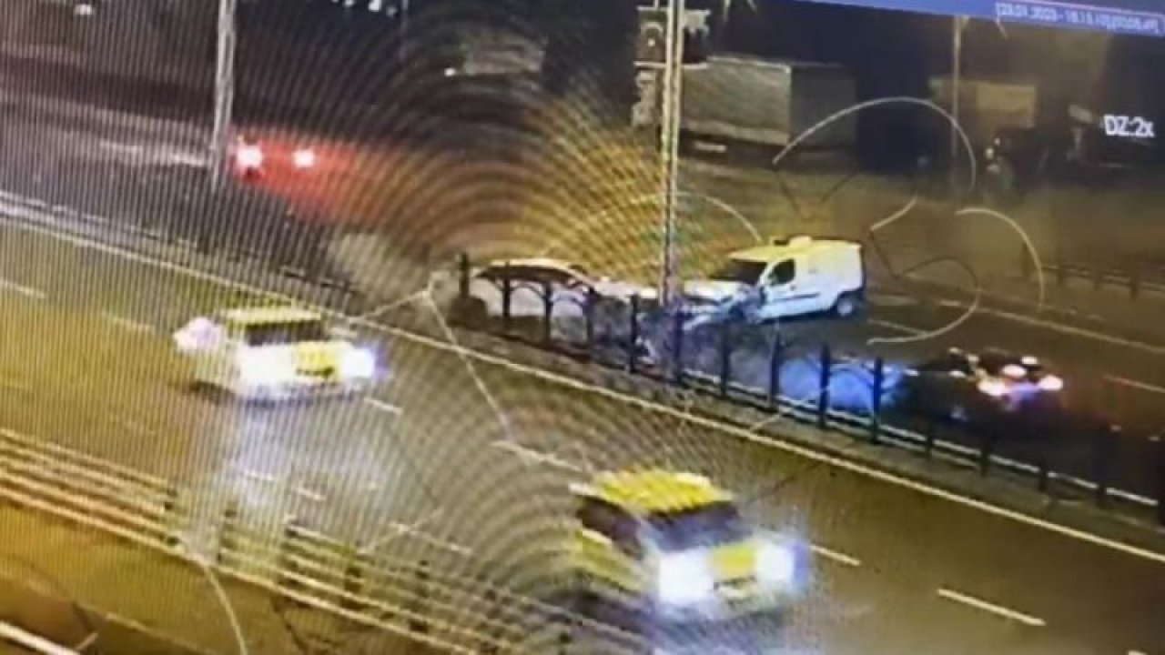 Polis Memuru Kemal Güleç şehit olduğu 5 kişinin yaralandığı kaza güvenlik kamerasına yansıdı