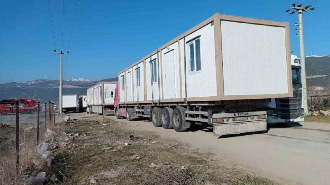 Gaziantep'in Nurdağı ilçesinde konteyner kent çalışmaları hız kazandı