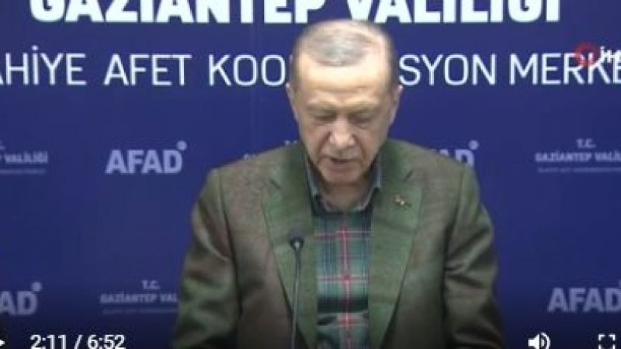 Cumhurbaşkanı Erdoğan: " 2 ay içinde 18 bin 544’ü Gaziantep’te olmak üzere, ülkemiz genelinde toplamda 200 bin konutun inşasına başlıyoruz”