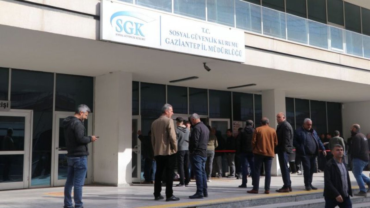 Gaziantep'teki SGK İl Müdürlüğünde EYT yoğunluğu yaşanıyor