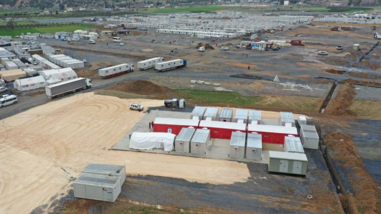 Gaziantep Nurdağı'nda yapımı tamamlanan sahra hastanesi hizmete hazır