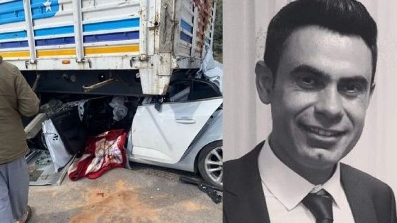 GAZİANTEP'TE FECİ KAZA! Gaziantep’in Nizip ilçesindeki yoldan çıkan otomobil park halindeki tırın altına girdi: Hakan ÜnaL HAYATINI KAYBETTİ...