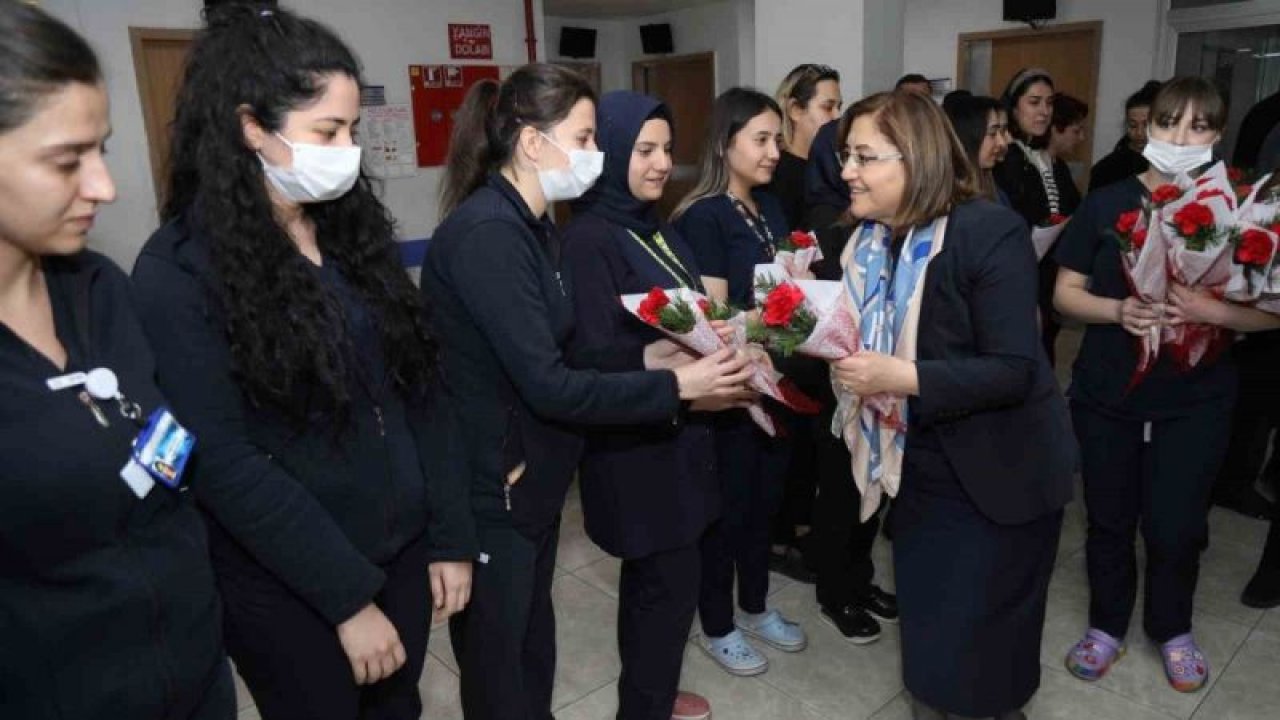 Gaziantep Büyükşehir Belediye Başkanı Fatma Şahin fedakar hemşireleri ziyaret etti