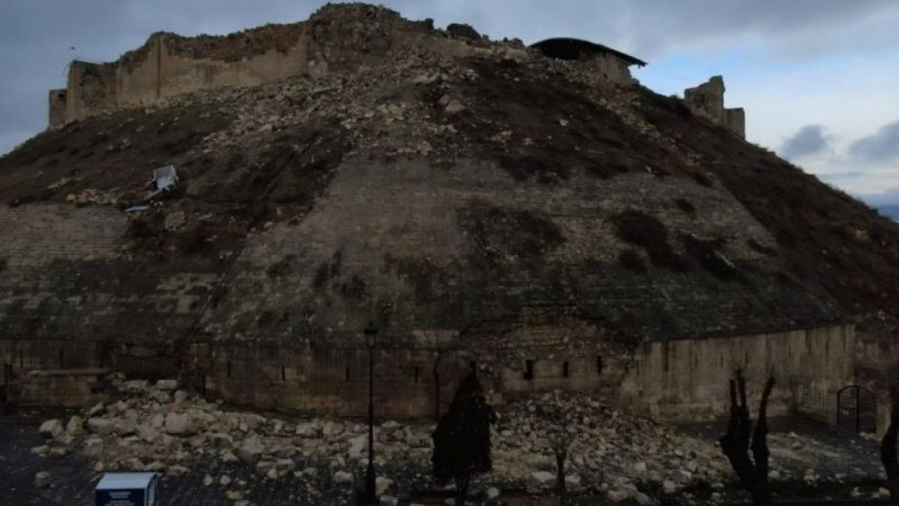 Gaziantep kalesi depremde hasar aldı, doludan kurtuldu... Video Haber