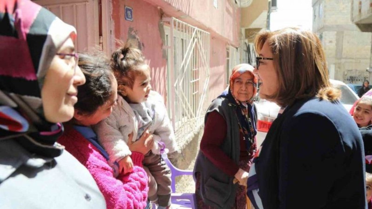 Fatma Şahin, 8 Şubat Mahallesi’ni ziyaret etti