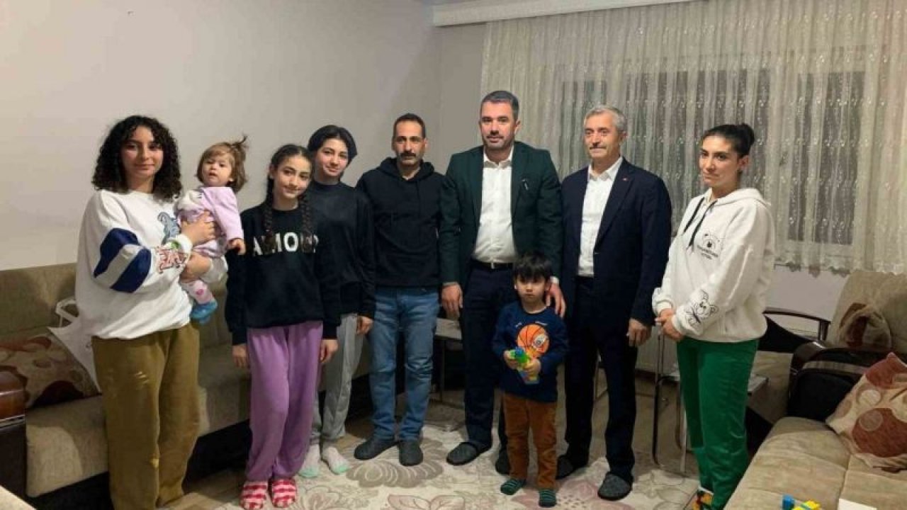 Şahinbey Belediye Başkanı Mehmet Tahmazoğlu'ndan depremden sonra yüzlerce kilometre uzağa taşınan ailelere sürpriz ziyaret