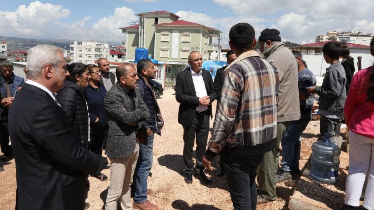 CHP Gaziantep Milletvekili adayı Melih Meriç hortum felaketinin ardından Pazarcık’ı ziyaret etti.