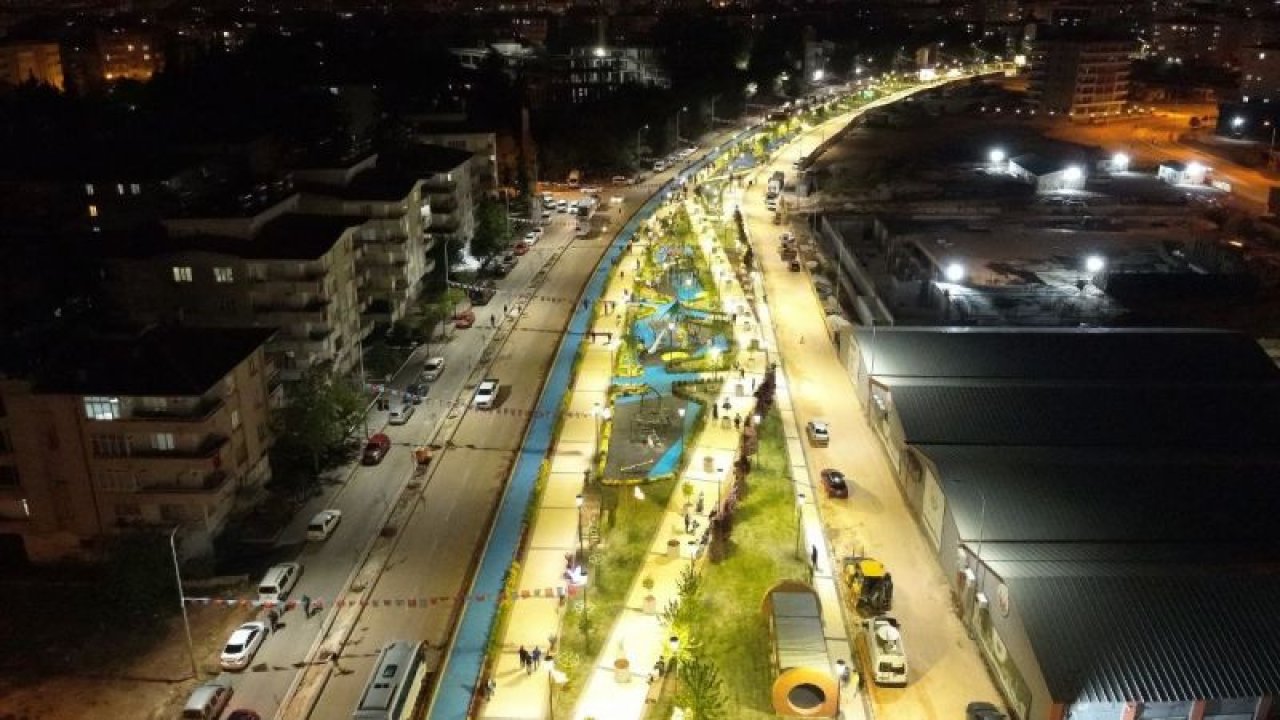 Gaziantep Büyükşehir Belediyesi tarafından GAZİRAY’ın 2,5 kilometrelik tünel kısmının üstündeki alana yeni park yapıldı