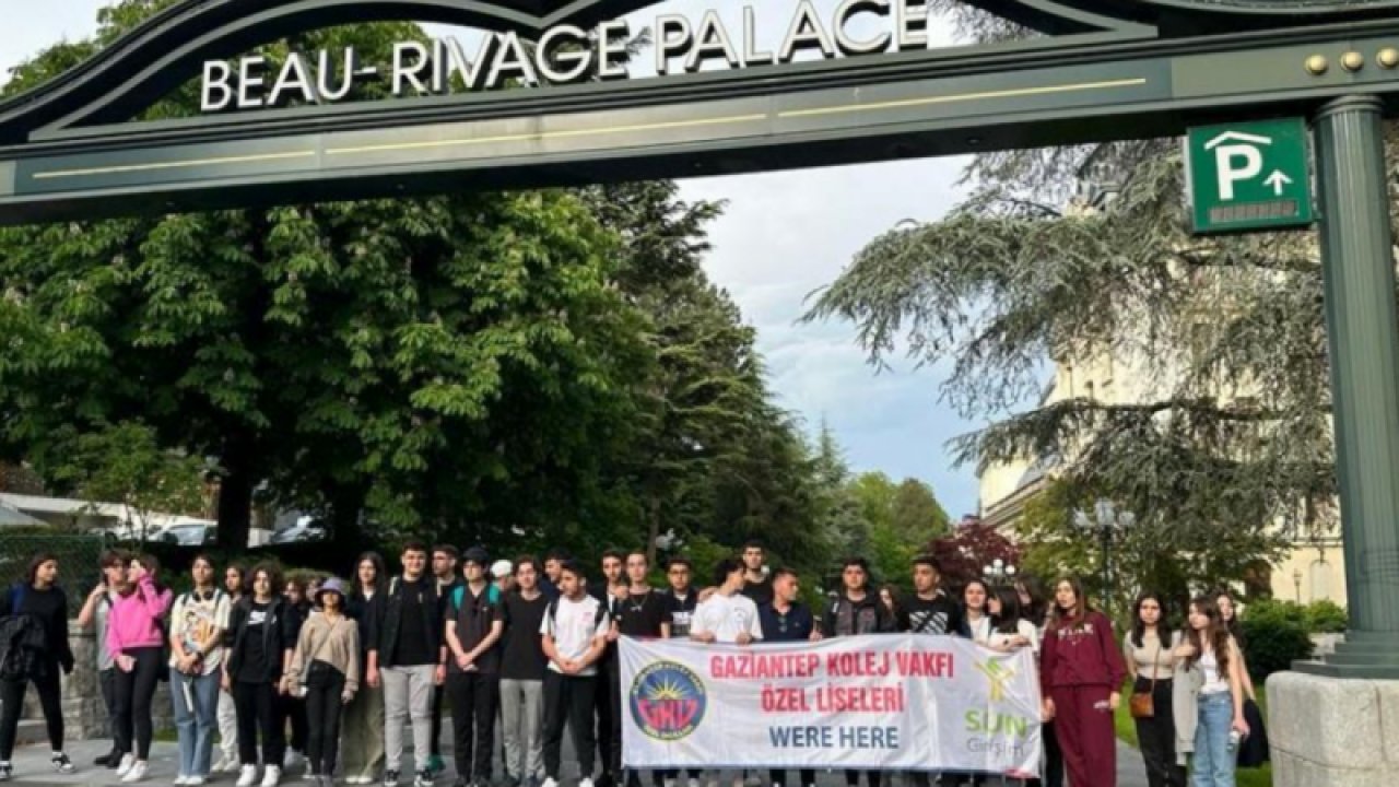 Gaziantep Kolej Vakfı Özel Liseleri öğrencileri Avrupa'yı mercek altına aldı