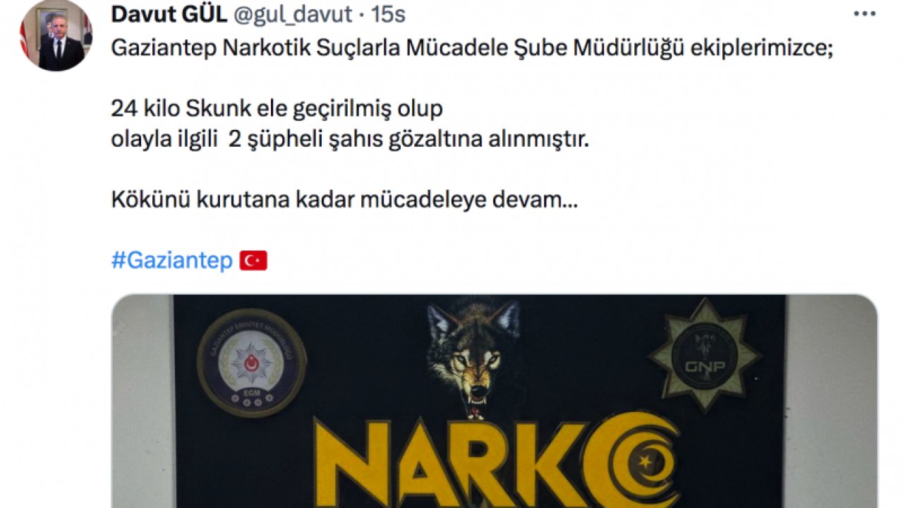 Vali Gül Gaziantep'teki Uyuşturucu Operasyonunu Duyurdu! Vali Gül: "Kökünü kurutana kadar mücadeleye devam."