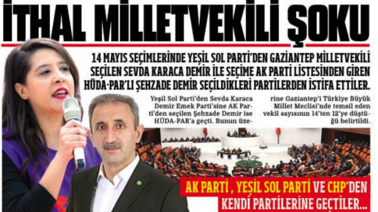 Gaziantep 'TE İSTİFA DEPREMİ! Seçimlerde YİNE ŞOK YAŞADI! 'İTHAL MİLLETVEKİLİ ŞOKU'