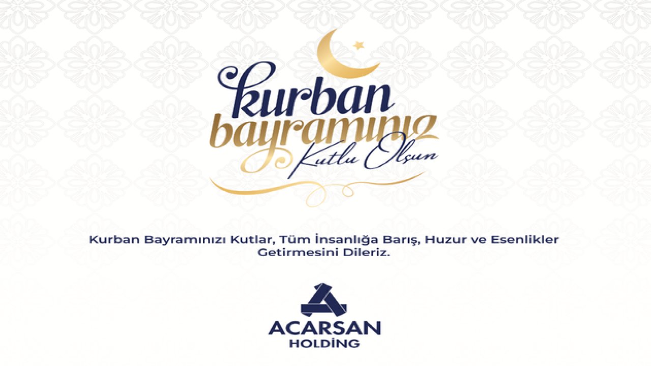 Acarsan Kurban Bayramı mesajı