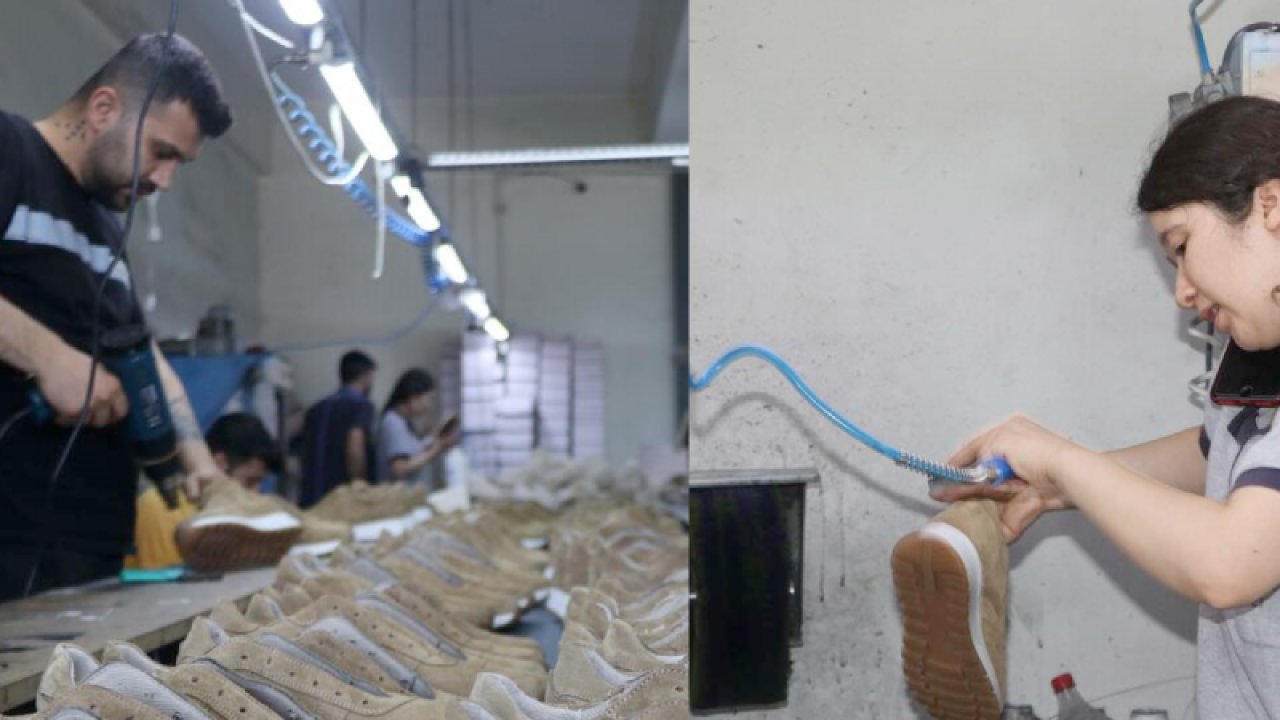 Gaziantep TÜRKİYE'DE AYAKKABI ÜRETİMİNİN LİDERİ! 80 bin işçi günde 2 milyon çift ayakkabı üretiyor