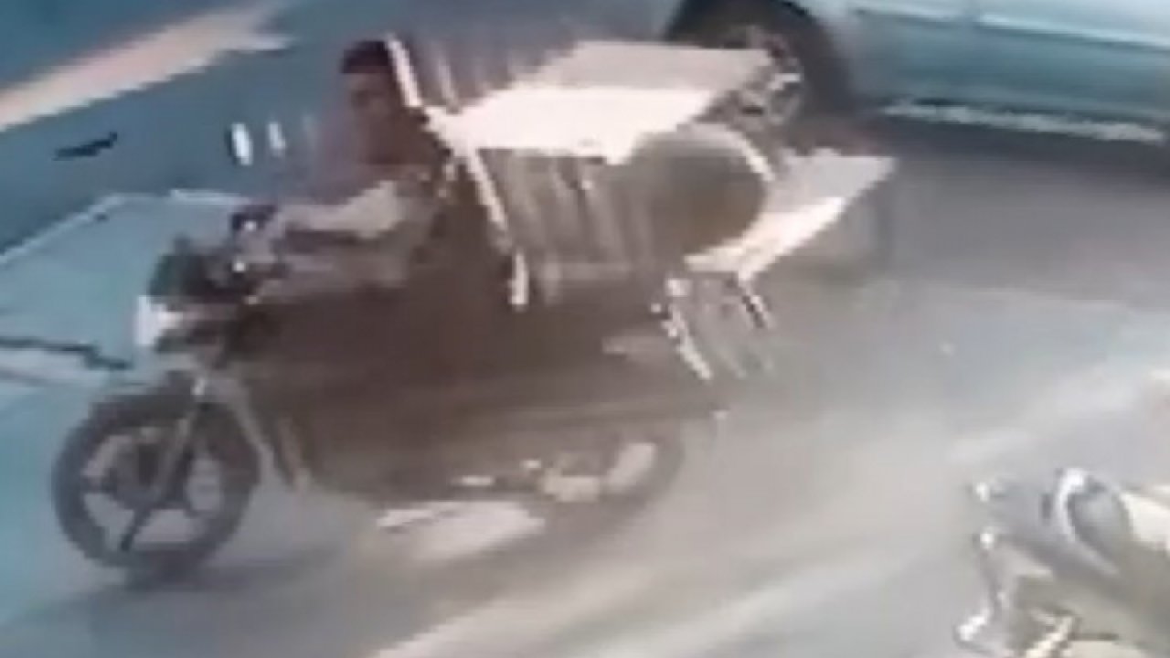 Gaziantep'te Uyanık Hırsız! Önce gözlem yaptı, sonra park halindeki motosikleti çaldı... İŞTE O ANLAR
