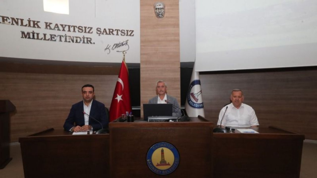 Şahinbey Belediyesi Temmuz ayı meclis toplantısı yapıldı