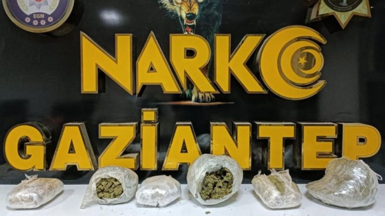 Gaziantep'te şüphe üzerine durdurulan araçta 3 kilo 900 gram uyuşturucu ele geçirildi