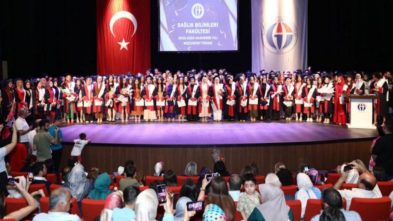 Gaziantep Üniversitesi Sağlık Bilimleri Fakültesi'nde mezuniyet sevinci