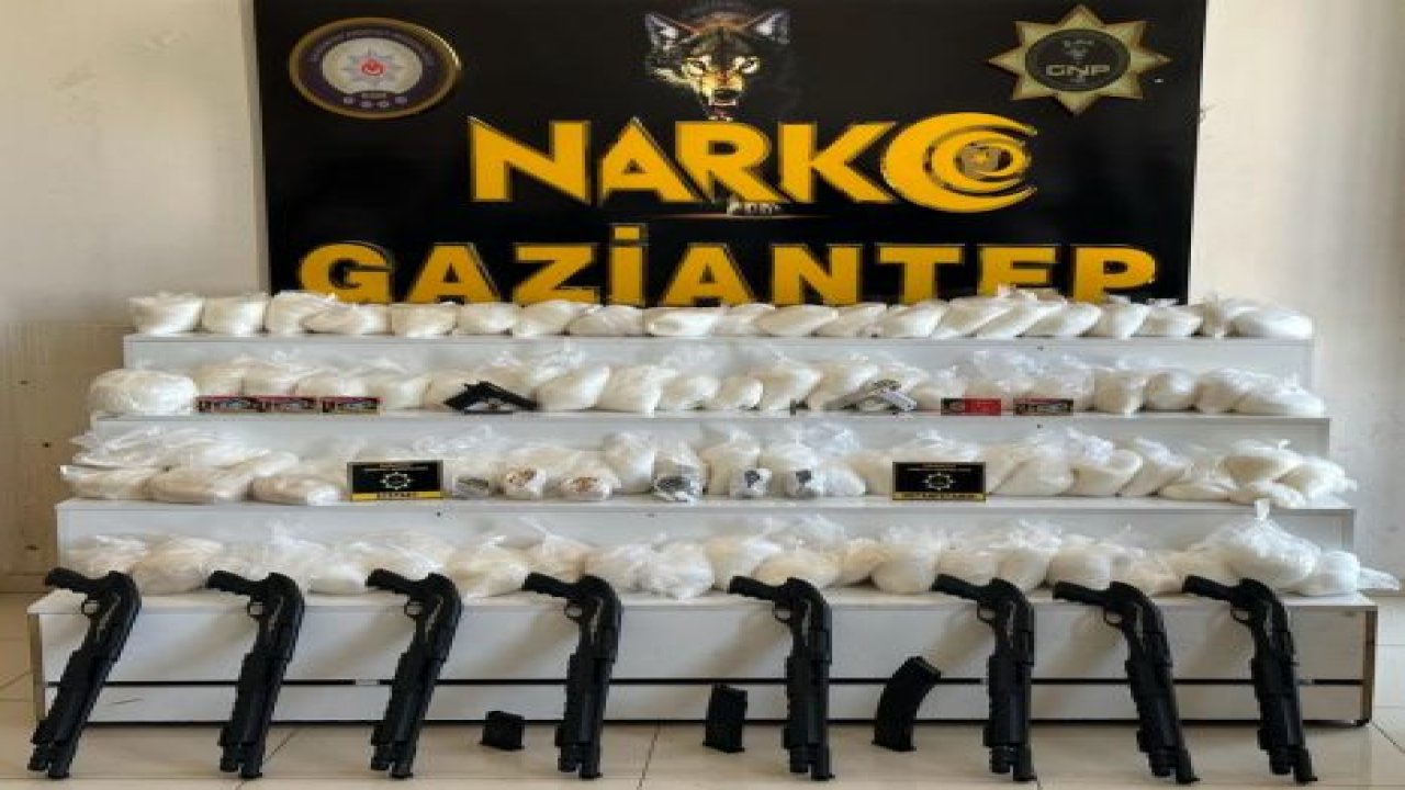 Gaziantep'te 83 kilo 700 gram sentetik uyuşturucu ele geçirildi
