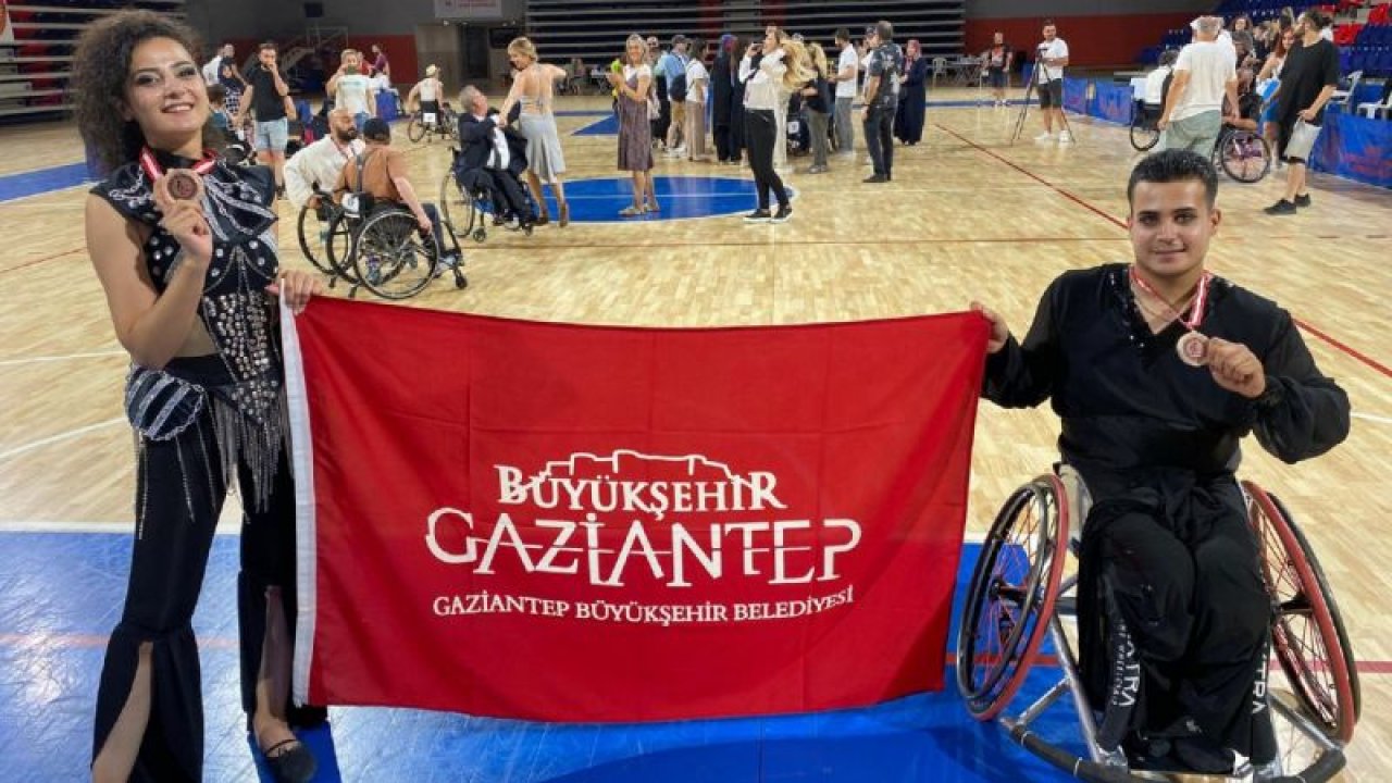 Gaziantep'i gururlandıran başarı, Büyükşehir Belediyesi’nin engelli sporcusu ve partneri Gaziantep’e 3’üncülükle döndü