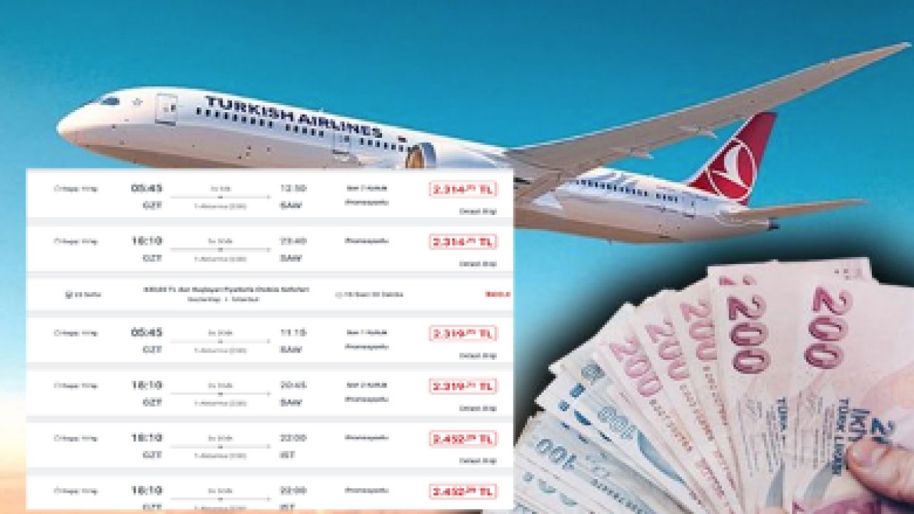 Gaziantep Bu Zamdan Sonra Uçmayacak! Gaziantep İstanbul Uçak Fiyatları 2.314 TL'den Başlıyor